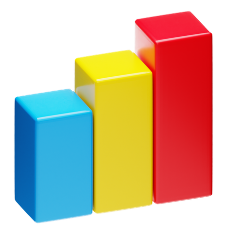 Diagramme à bandes  3D Icon