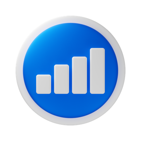 Diagramme à bandes  3D Icon