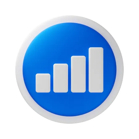 Diagramme à bandes  3D Icon