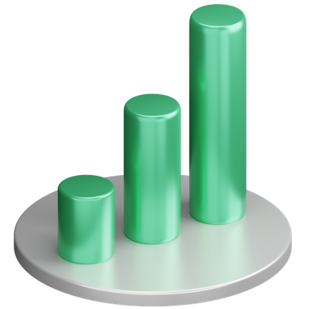 Diagramme à bandes  3D Icon