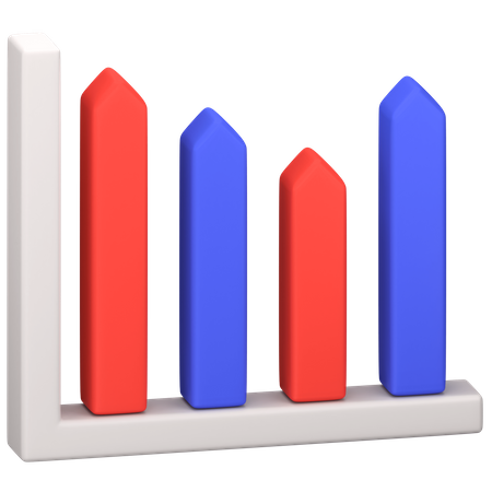 Diagramme à bandes  3D Icon