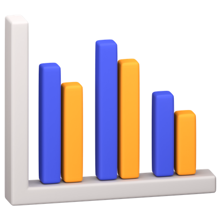 Diagramme à bandes  3D Icon