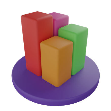 Diagramme à bandes  3D Icon