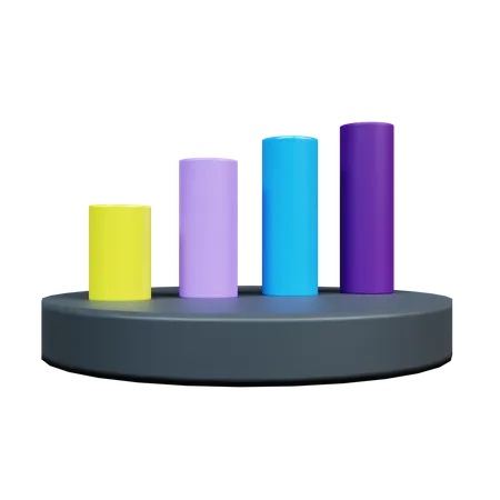 Diagramme à bandes  3D Icon