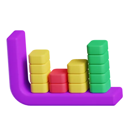 Diagramme à bandes  3D Icon