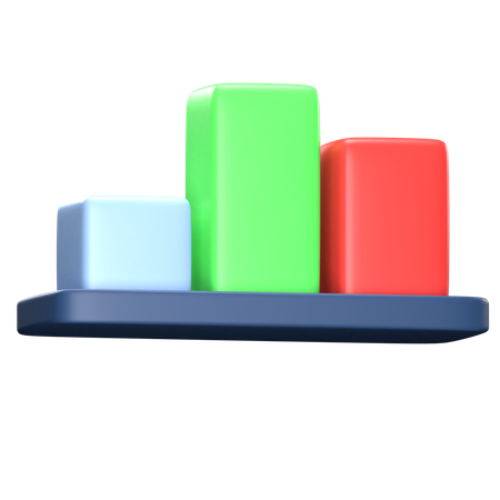 Diagramme à bandes  3D Icon