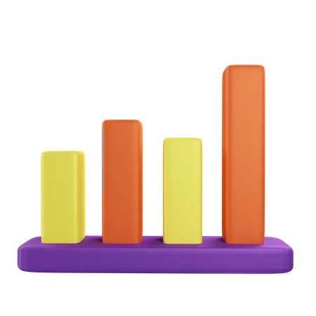 Diagramme à bandes  3D Icon