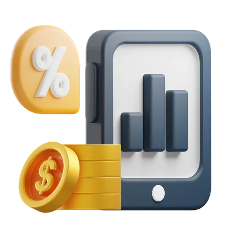 Diagramme à bandes  3D Icon