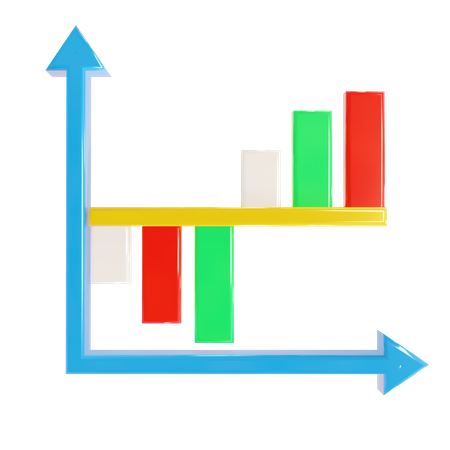 Diagramme à bandes  3D Icon