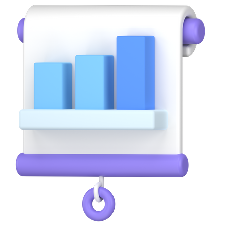 Diagramme à bandes  3D Icon