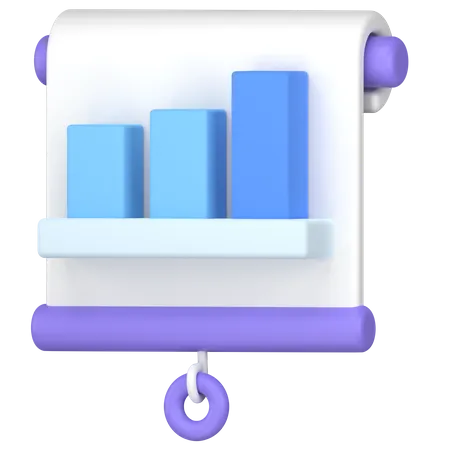 Diagramme à bandes  3D Icon