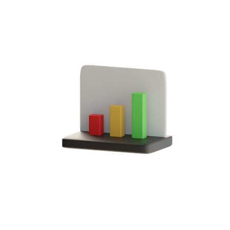 Diagramme à bandes  3D Icon