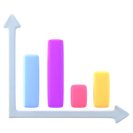 Diagramme à bandes  3D Icon