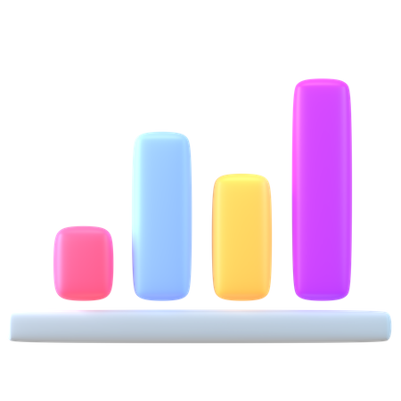 Diagramme à bandes  3D Icon