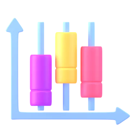 Diagramme à bandes  3D Icon