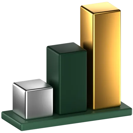 Diagramme à bandes  3D Icon