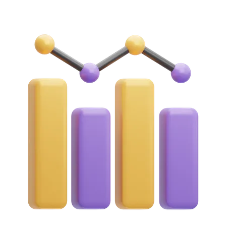 Diagramme à bandes  3D Icon