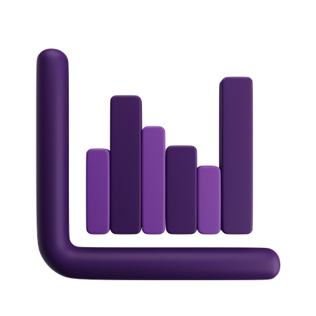 Diagramme à bandes  3D Icon