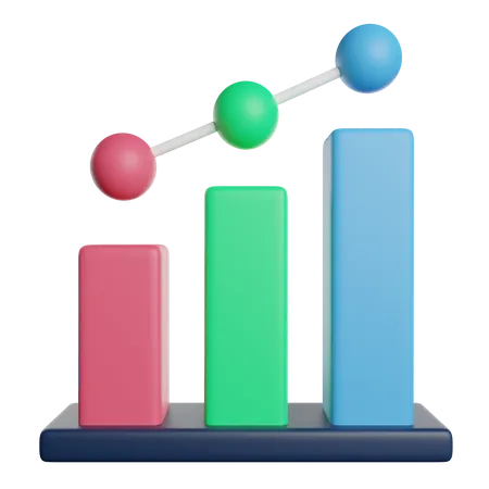 Diagramme à bandes  3D Icon