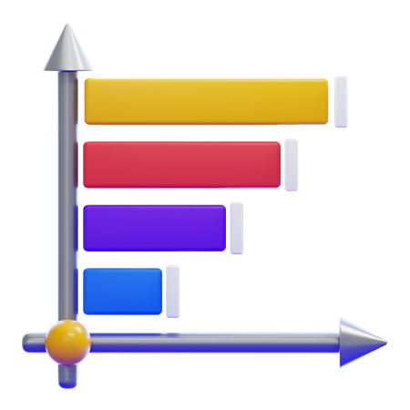 GRAPHIQUE À BARRES À DROITE  3D Icon