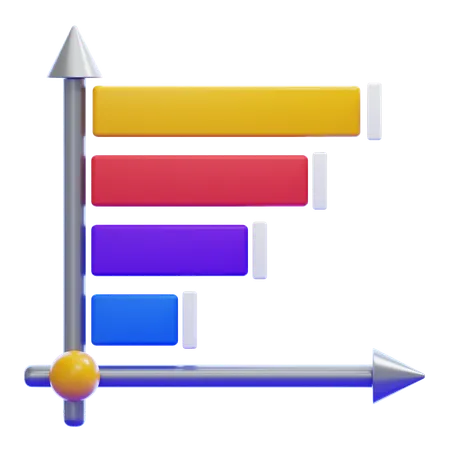 GRAPHIQUE À BARRES À DROITE  3D Icon