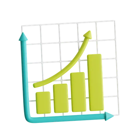 Graphique d'analyse  3D Icon