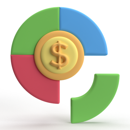 Graphique de l'argent  3D Icon