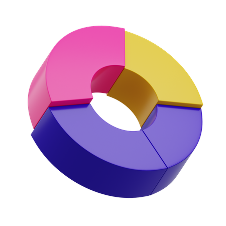Graphique arrondi  3D Icon