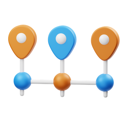 Graphique chronologique  3D Icon