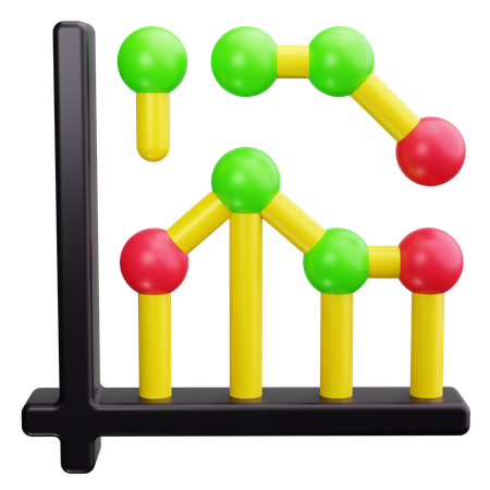 Graphique d'analyse prédictive  3D Icon