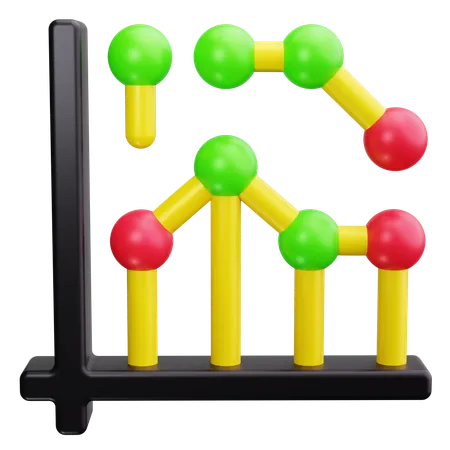 Graphique d'analyse prédictive  3D Icon