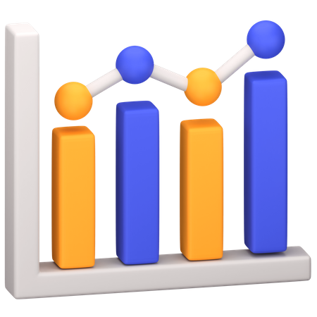 Graphique d'analyse  3D Icon