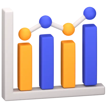 Graphique d'analyse  3D Icon