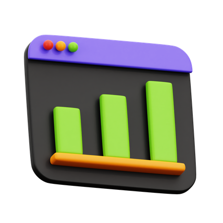 Tableau d'analyse en ligne  3D Icon