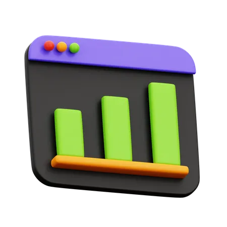 Tableau d'analyse en ligne  3D Icon