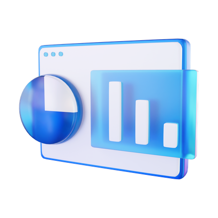 Tableau d'analyse en ligne  3D Icon