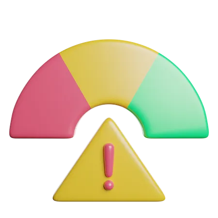 Graphique d'avertissement de risque  3D Icon