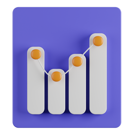 Courbe de croissance des lignes  3D Icon