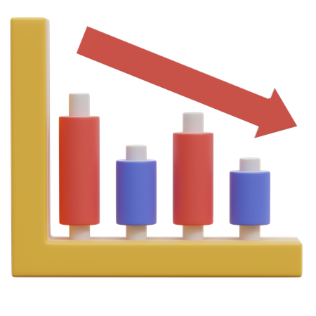Tableau de diminution  3D Icon