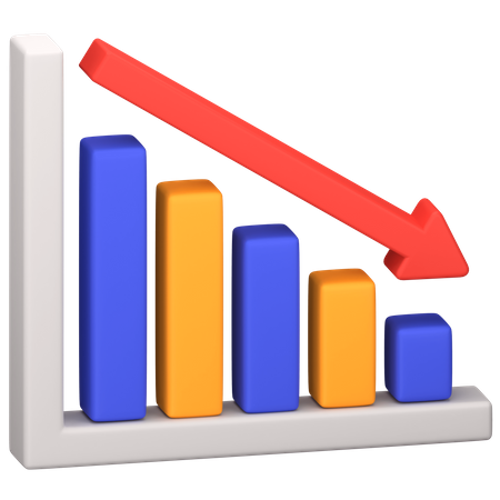 Tableau de diminution  3D Icon