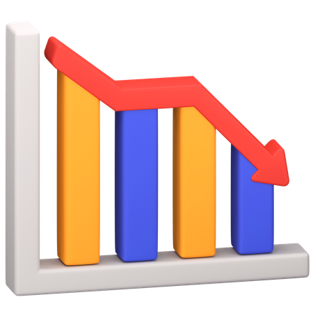 Tableau de diminution  3D Icon