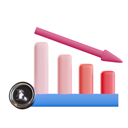 Tableau des pertes en litecoin  3D Icon