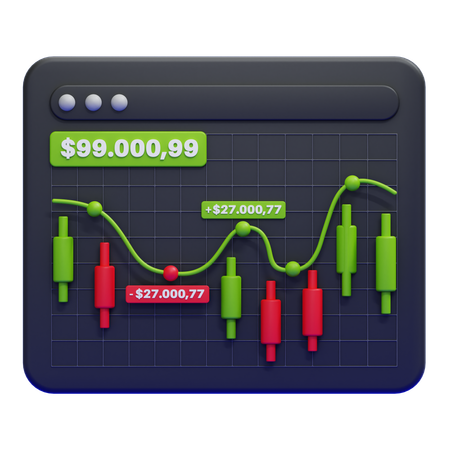 Graphique commercial  3D Icon