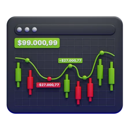 Graphique commercial  3D Icon
