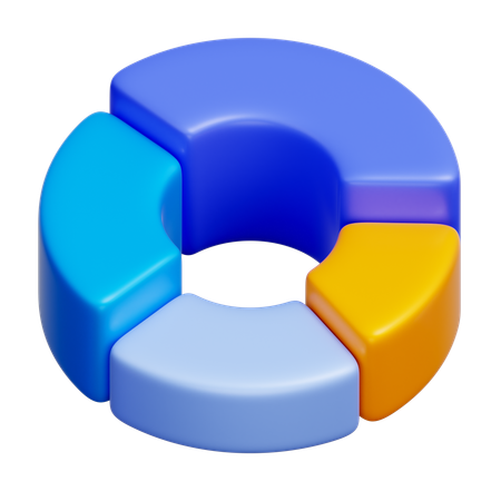 Graphique en beignet  3D Icon