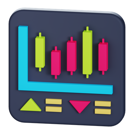 Graphique des changes  3D Illustration