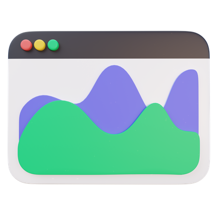 Infographie graphique d'onde  3D Icon