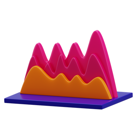 Graphique statistique  3D Icon
