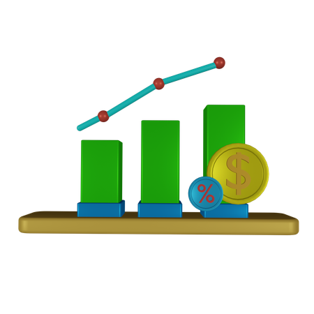 Diagramme à barres  3D Icon