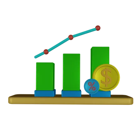 Diagramme à barres  3D Icon